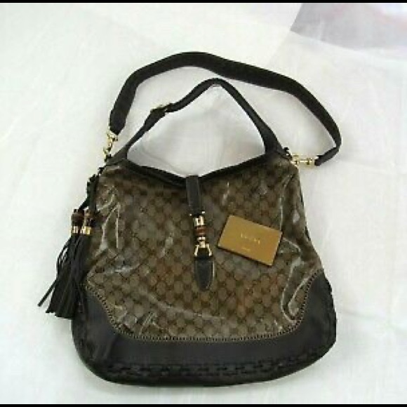 Gucci Handbags - GUCCI GG Convertible Crystal Beige/Brown Bag Gucci Handbags - GUCCI GG Convertible Crystal Beige/Brown Bag
